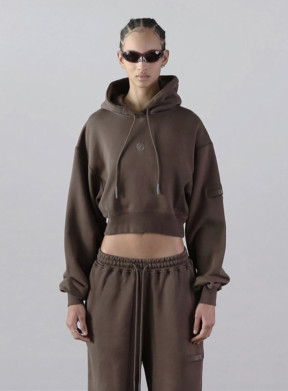 Old Effect Crop Hood - Oak