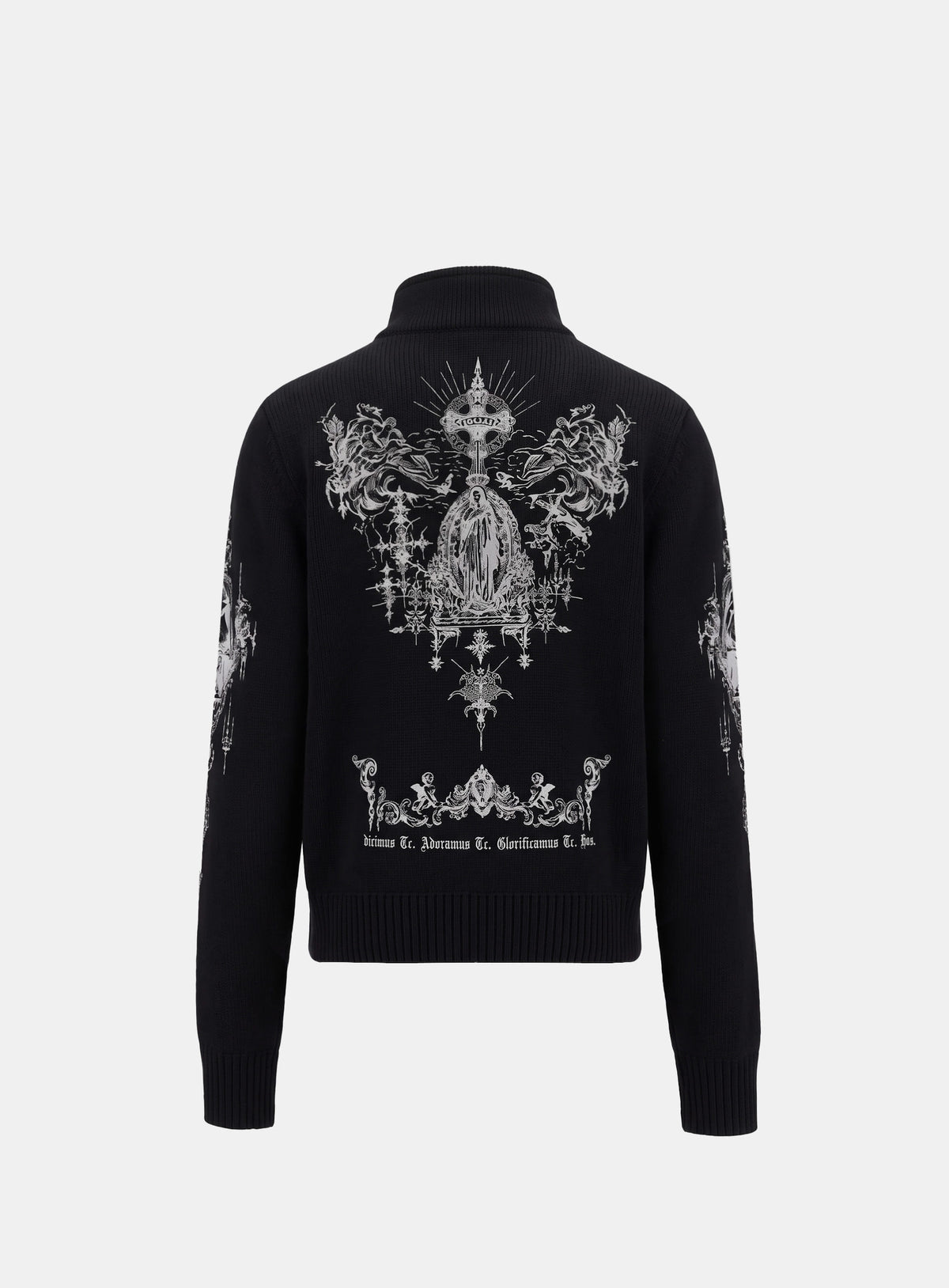 [w-jkt26-072] TMV SAINT DOMINIC Full-Zip Knit Track Top - Black