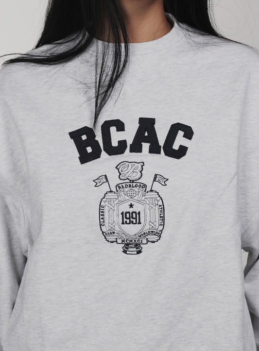 BCAC Emblem Heavyweight Sweatshirt - Ash Gray