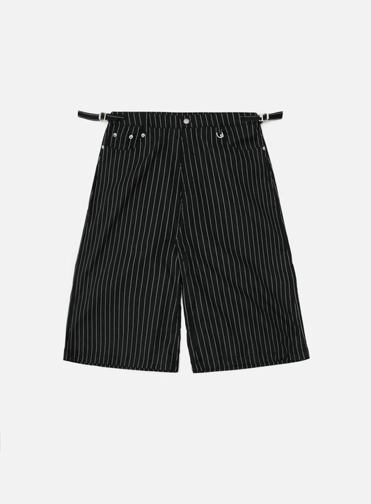 Cosmo Graphic Bermuda Pants - Black/Striped