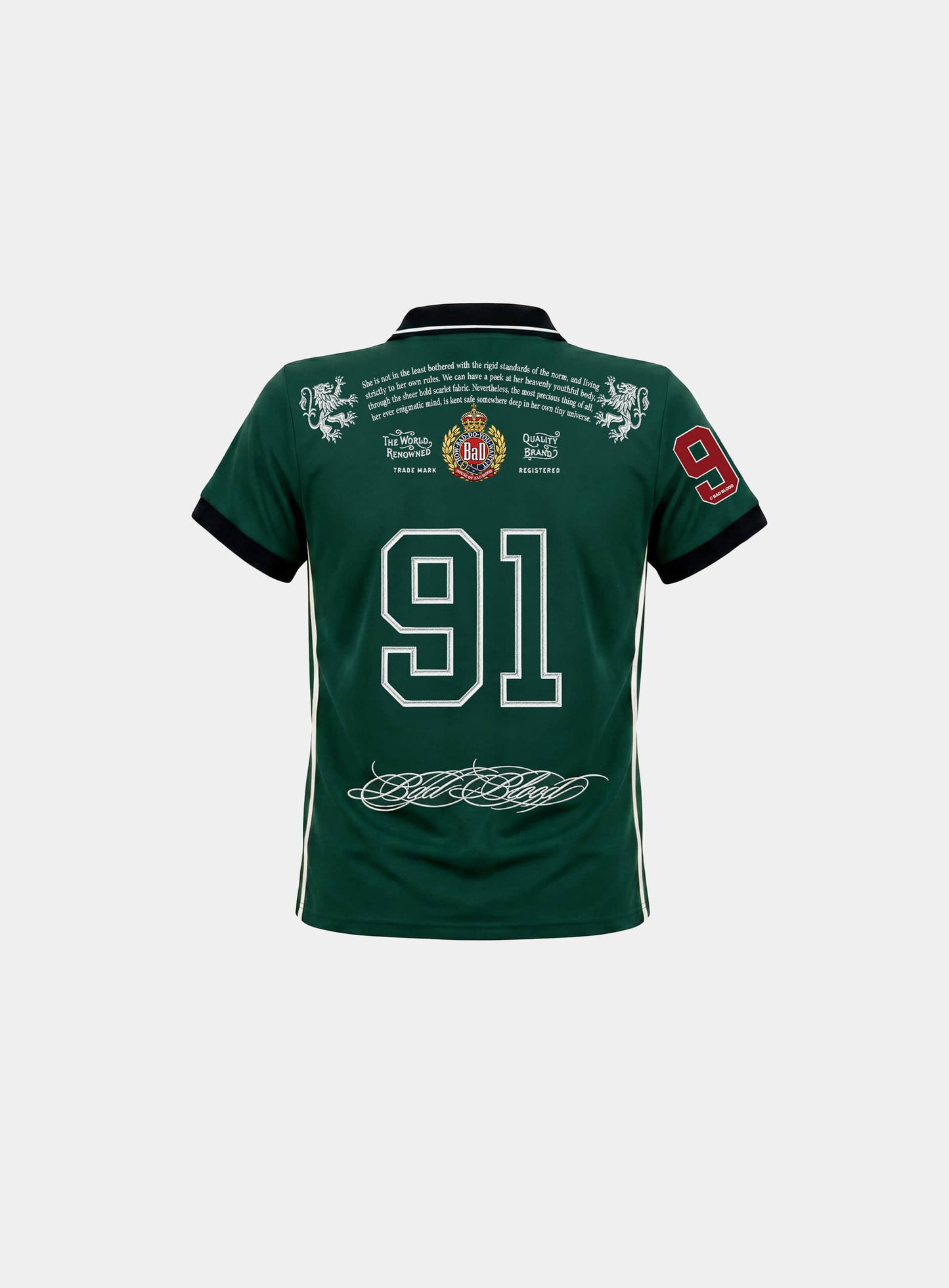 [w-tee26-202] Dark Classic 2 Heritage Polo Shirt - Green
