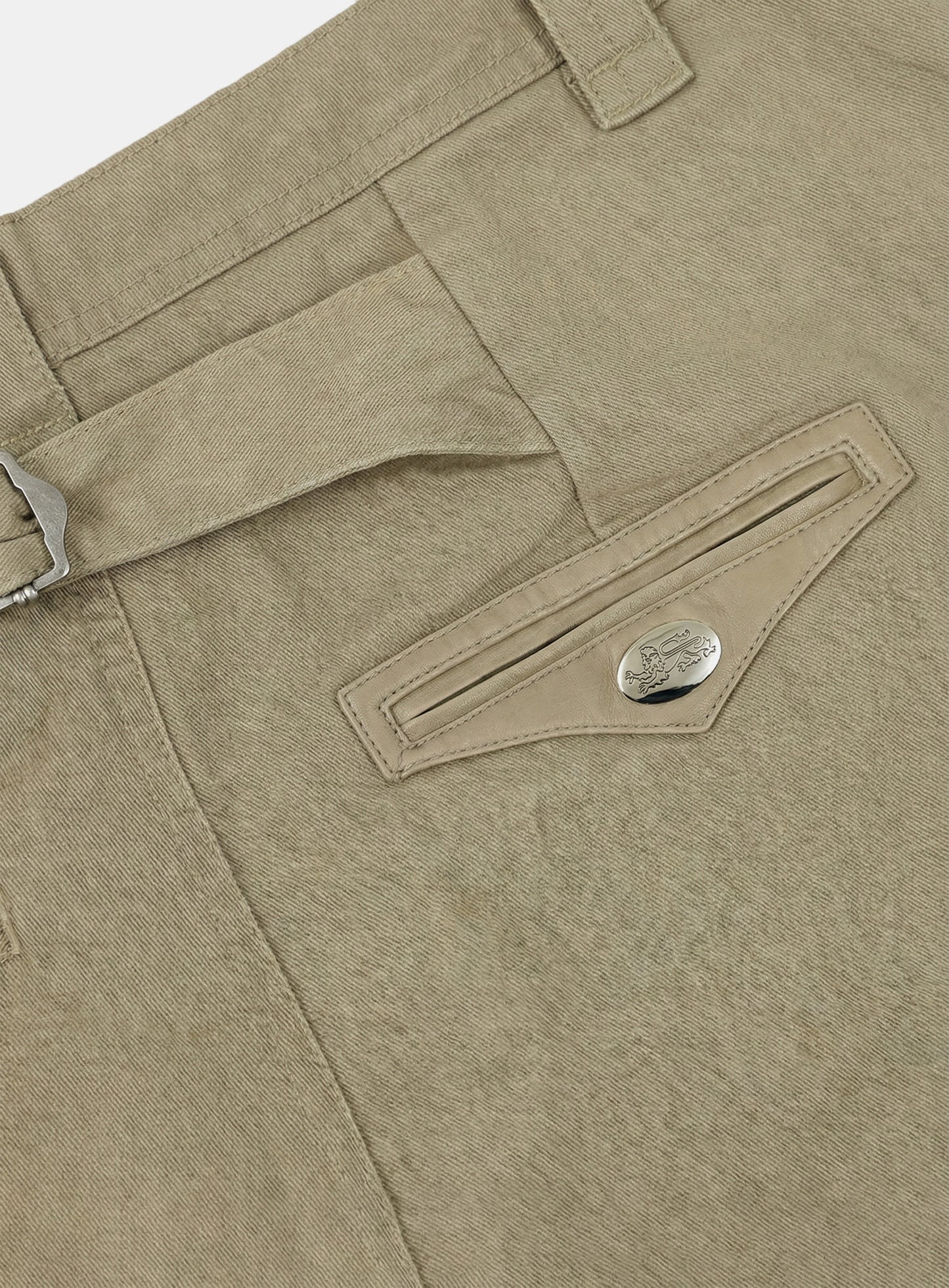 [w-pts26-004] Mystic Formal Curved Chino Pants - Beige