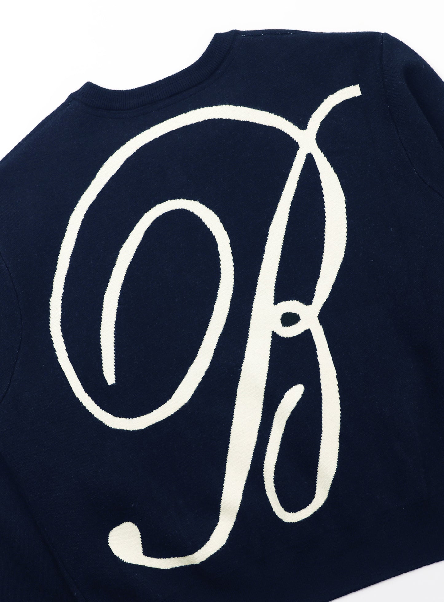 Classic Big Logo Crewneck Sweater - Navy