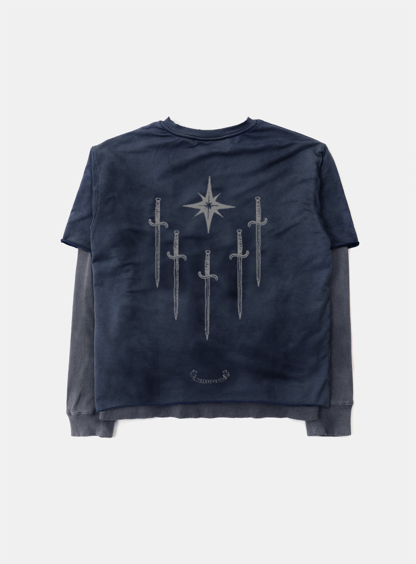 Shield M Layered Long Sleeve - Dusty Blue