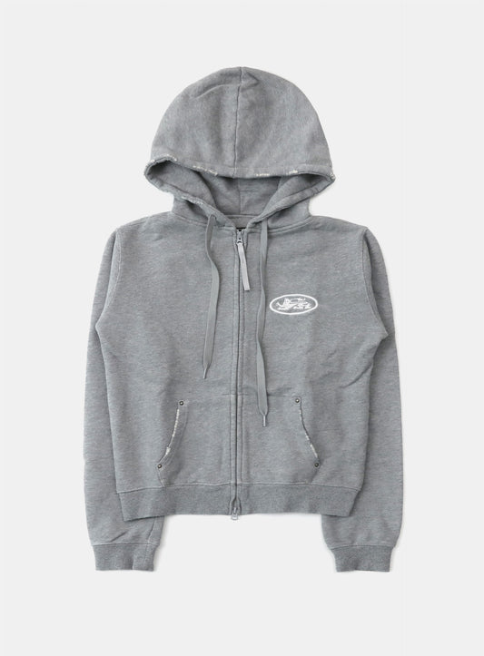 Mystic Capsule Hooded Zip-Up - Medium Gray