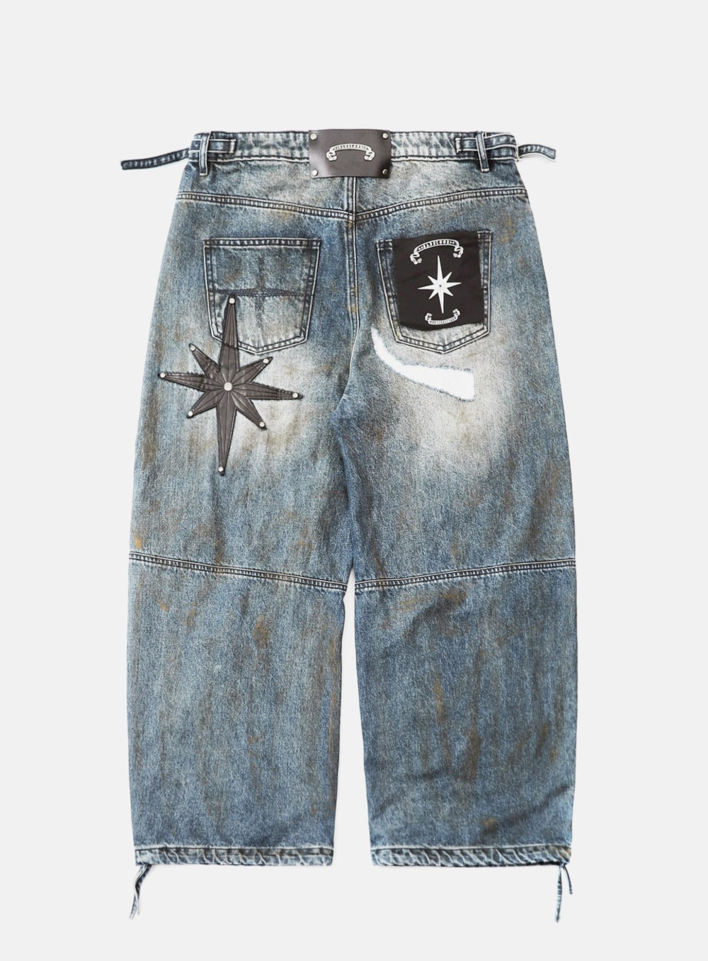 0409 Cosmo Convex Denim Pants - Light Blue