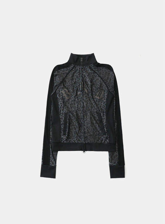 Mystic Track Zip-Up - Black Leopard