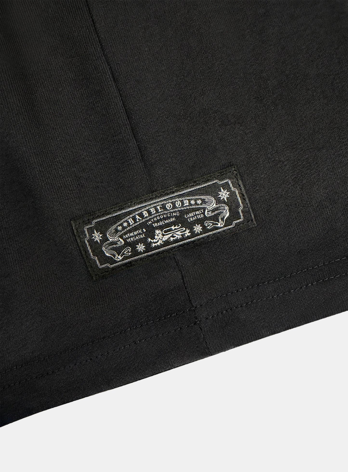 [w-tee26-068] Viper Logo Mock-Neck Cap Sleeve - Black