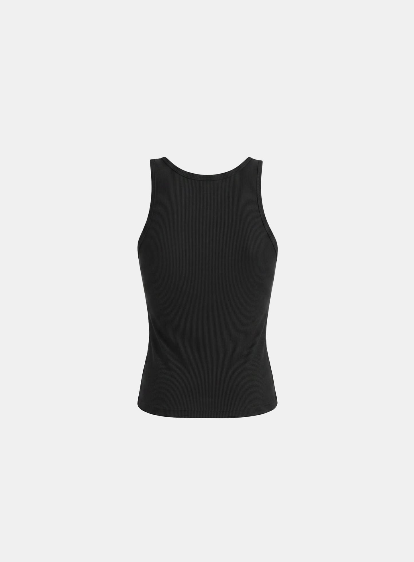 [w-tnk26-070] Ambassador 26 Cotton Lip Classic Tank - Black