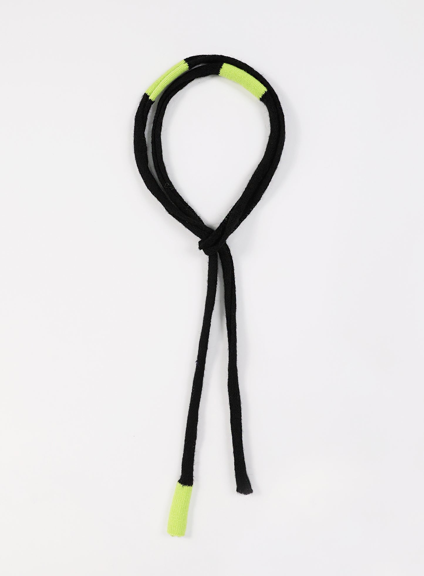 Kiddo Knit Tube Top and Scarf - Black/Neon
