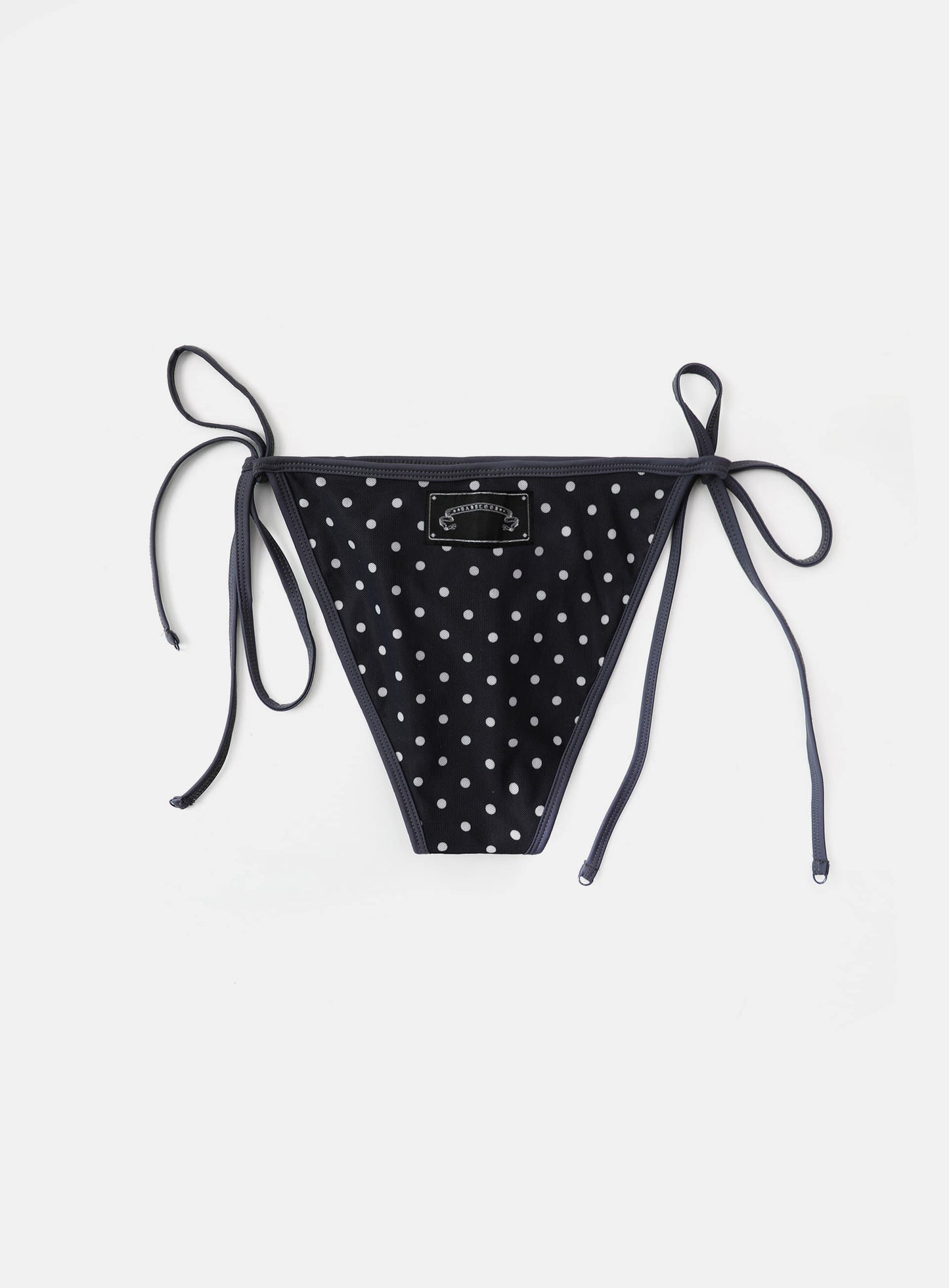 [AQUA] Splash Dot Bikini SET - Navy