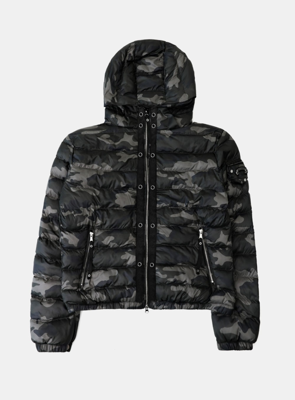 Viper 31-1 Lightweight Hooded Puffer - Grey Camo