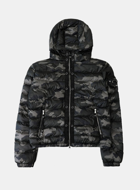 Viper 31-1 Lightweight Hooded Puffer - Grey Camo