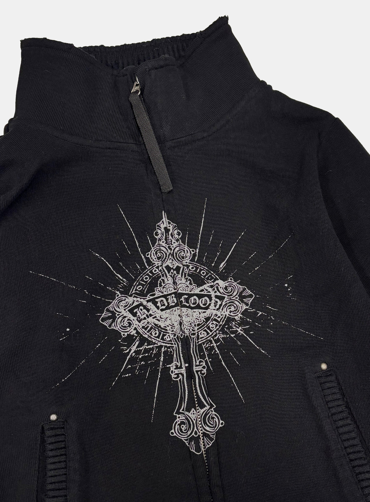 [w-jkt26-072] TMV SAINT DOMINIC Full-Zip Knit Track Top - Black