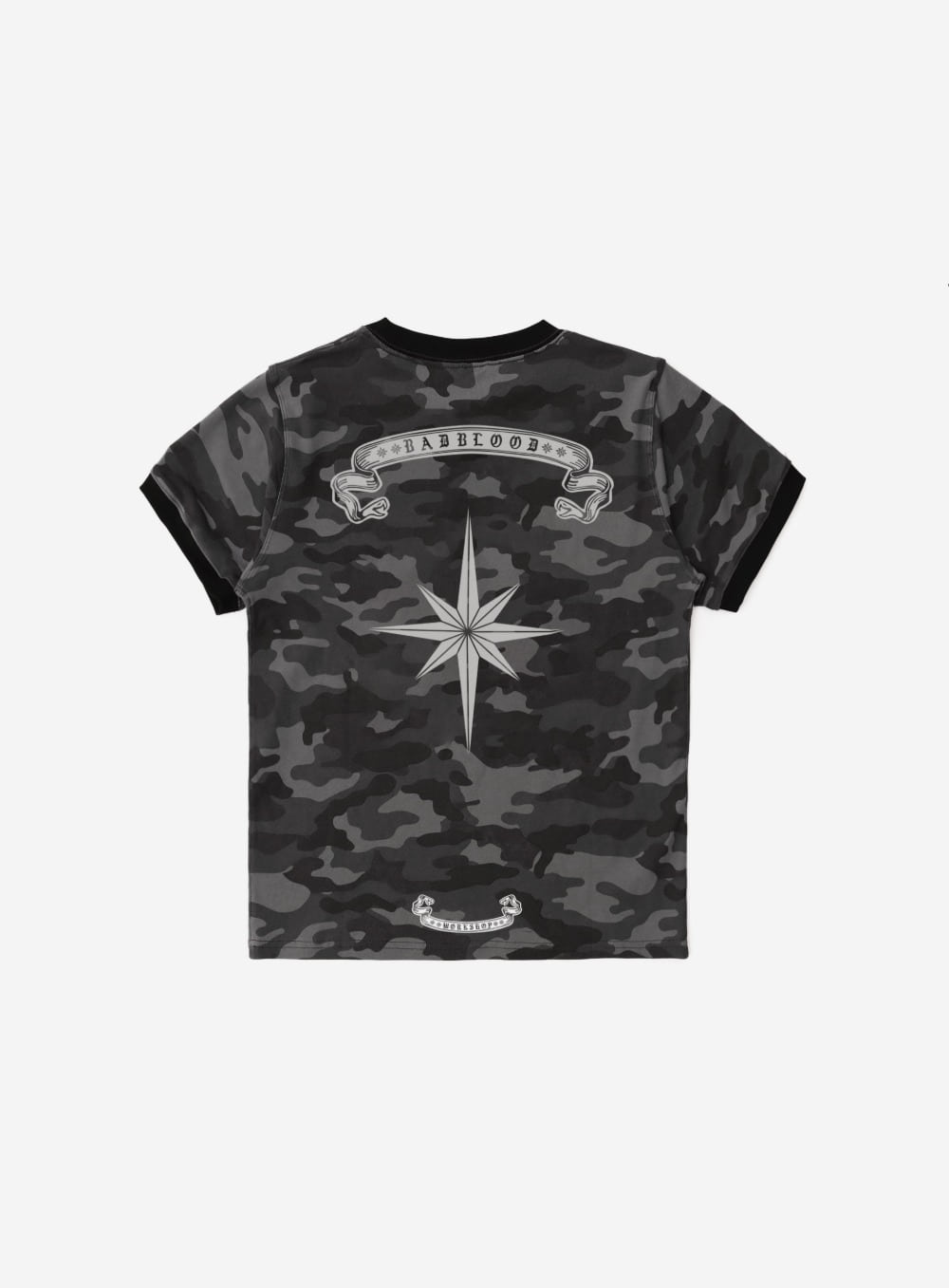 Cosmo Reflective Ringer T-Shirt - Black Camo