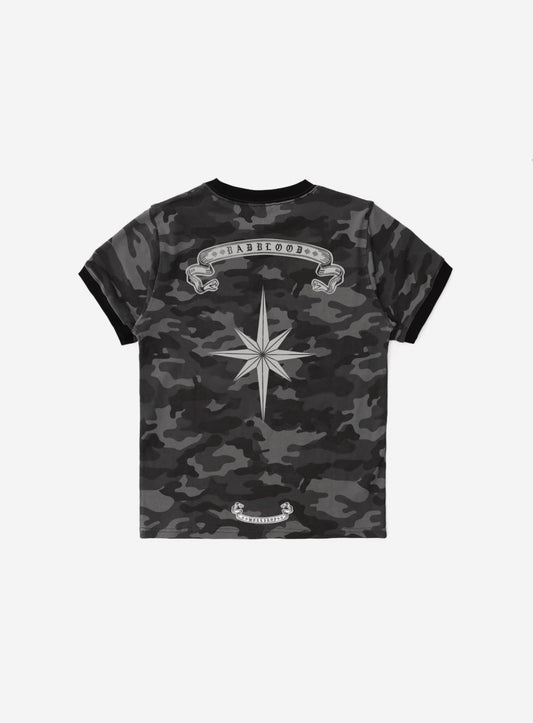 Cosmo Reflective Ringer T-Shirt - Black Camo