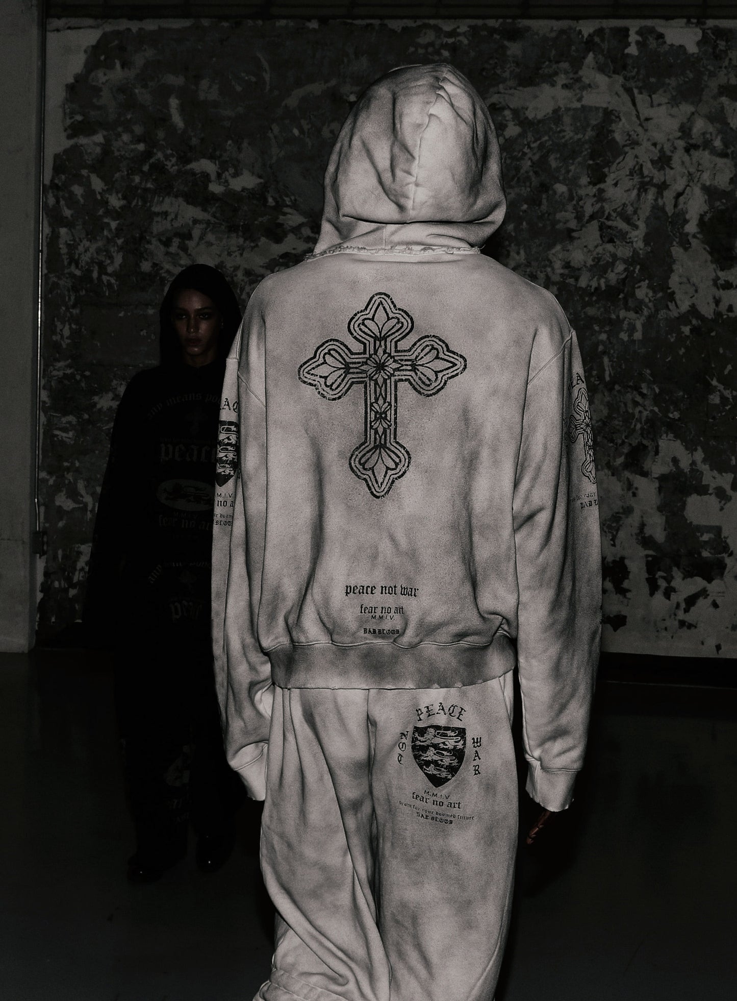 PEACE NOT WAR Jogger - Dusty White