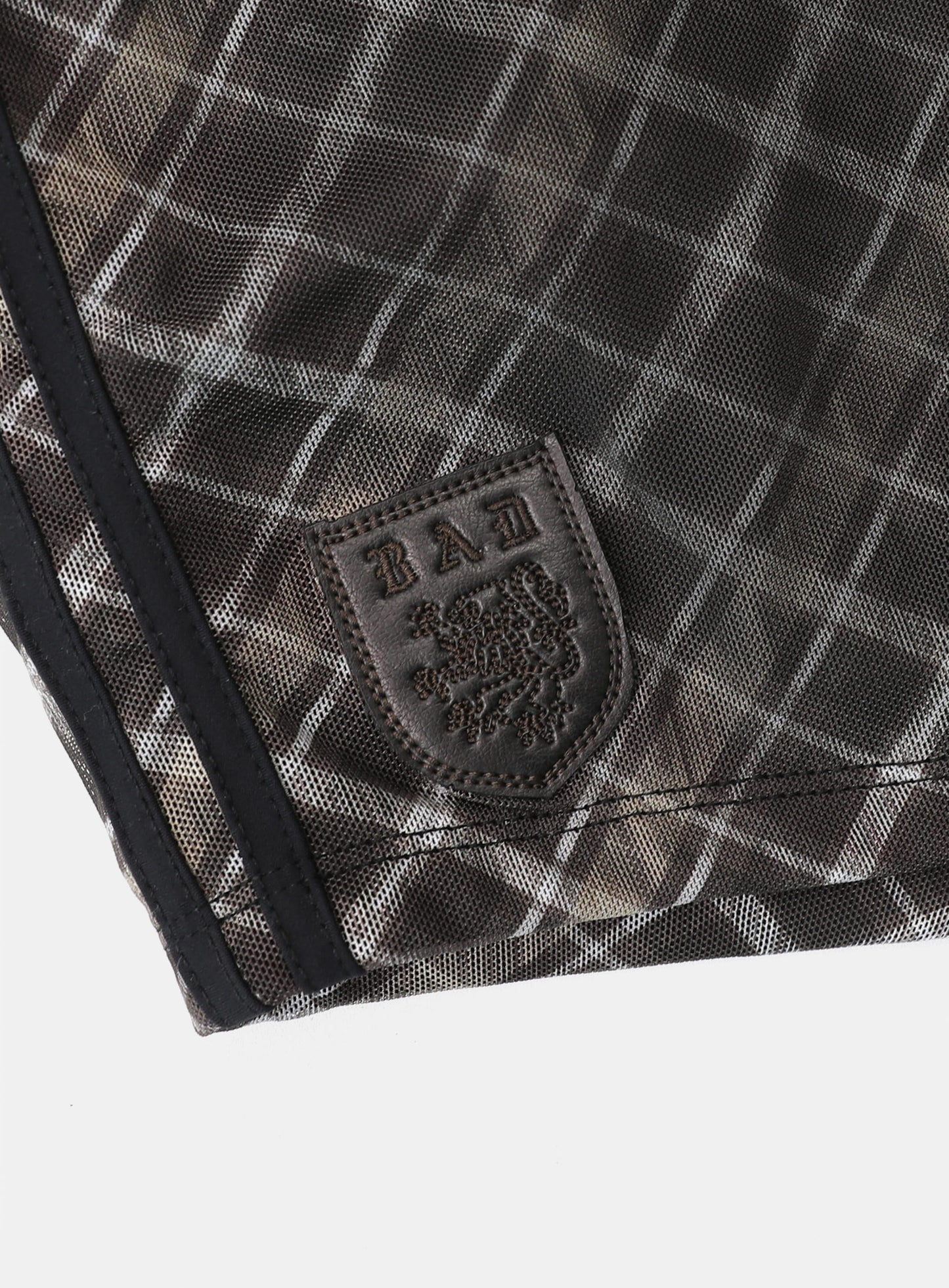 [AQUA] Vintage Club Boy Shorts - Checkered Brown