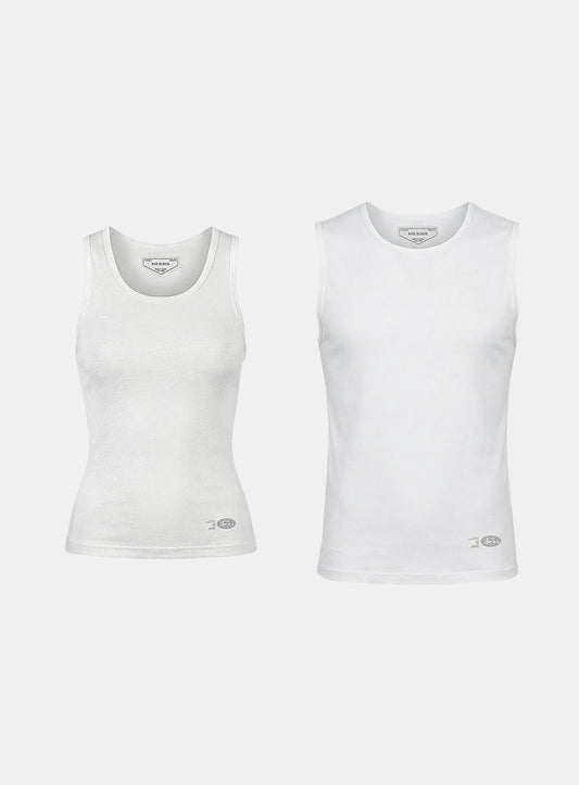 [w-tnk26-010] BS Cotton Jersey Classic Tank - White