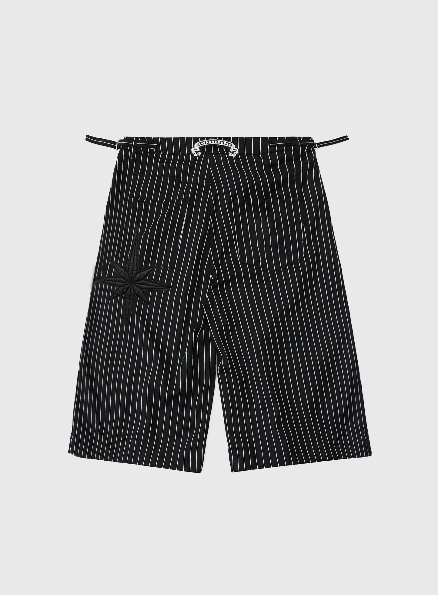 Cosmo Graphic Bermuda Pants - Black/Striped