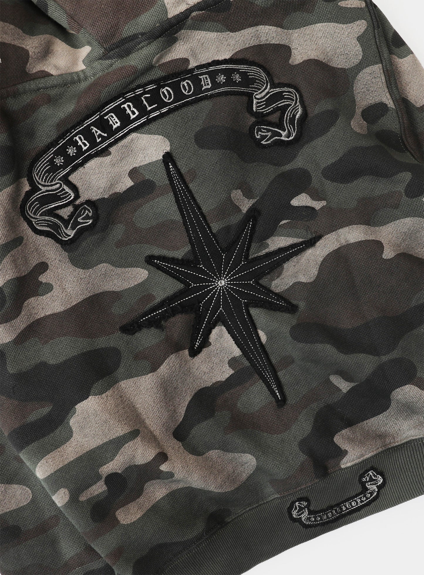 Cosmo11 Detachable Fur Hooded Zip-Up - Green Camo