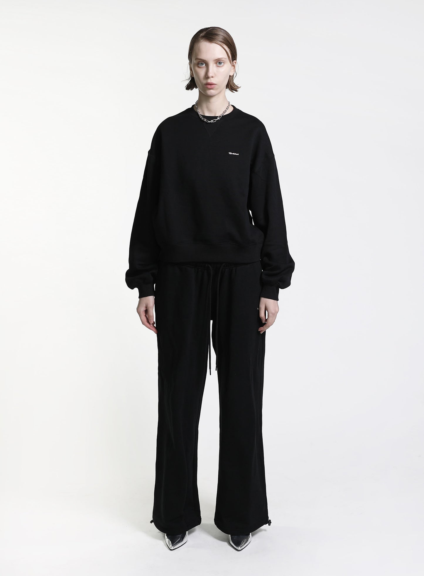 Minimal Logo Heavyweight Sweatshirt - Black