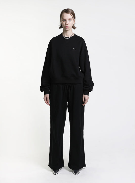 Minimal Logo Heavyweight Sweatshirt - Black