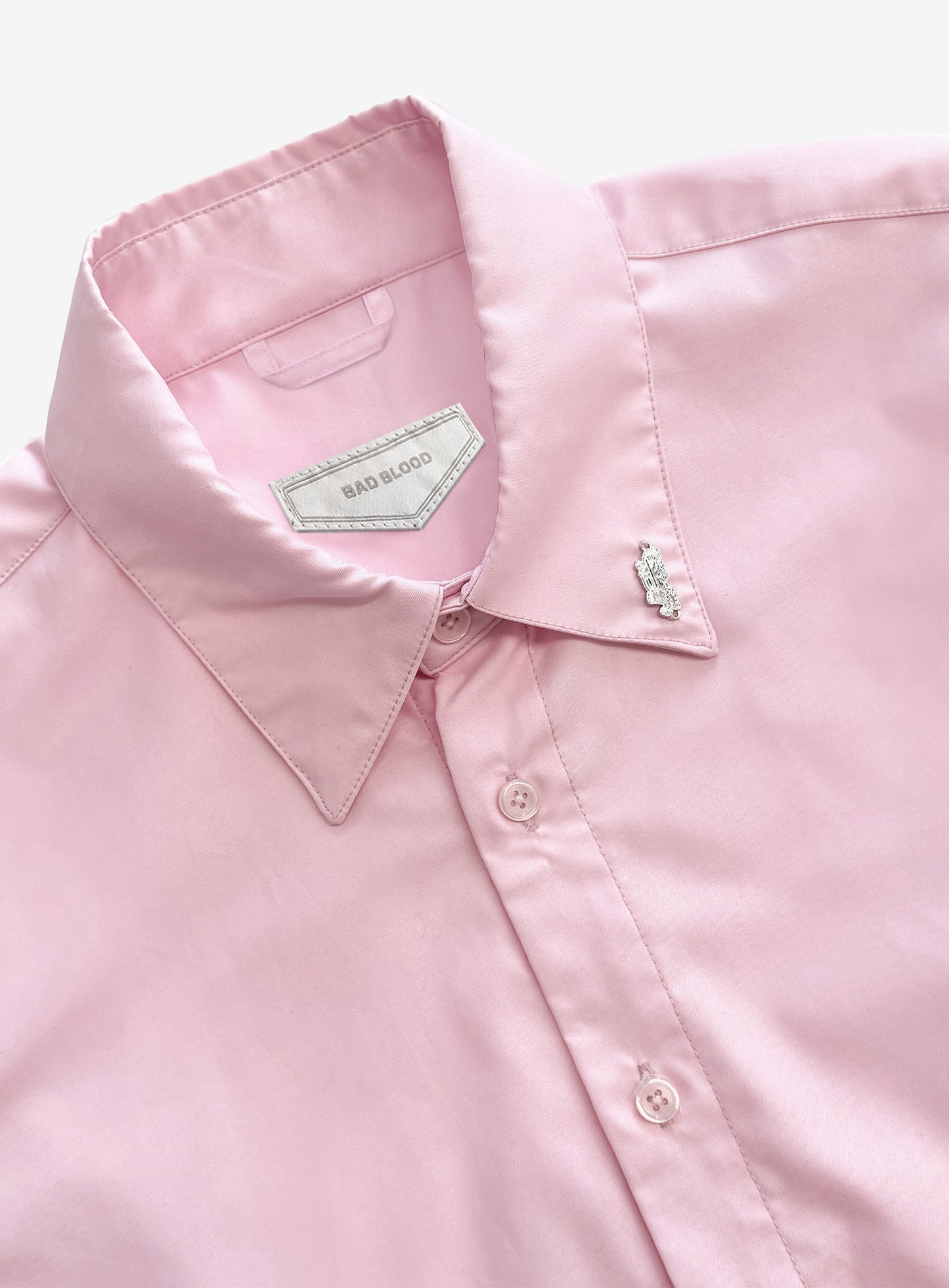 [w-sht26-009] Uniform Classic Slim-Fit Dress Shirt - Pink