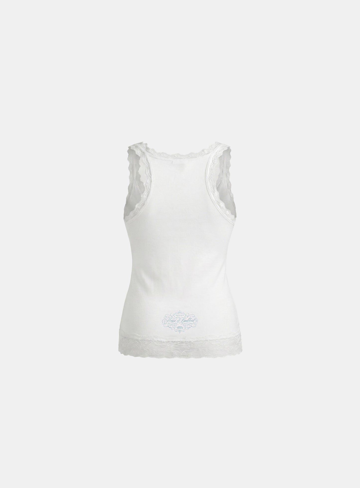 [w-tnk26-072] H.B.B. Lace Classic Tank - White