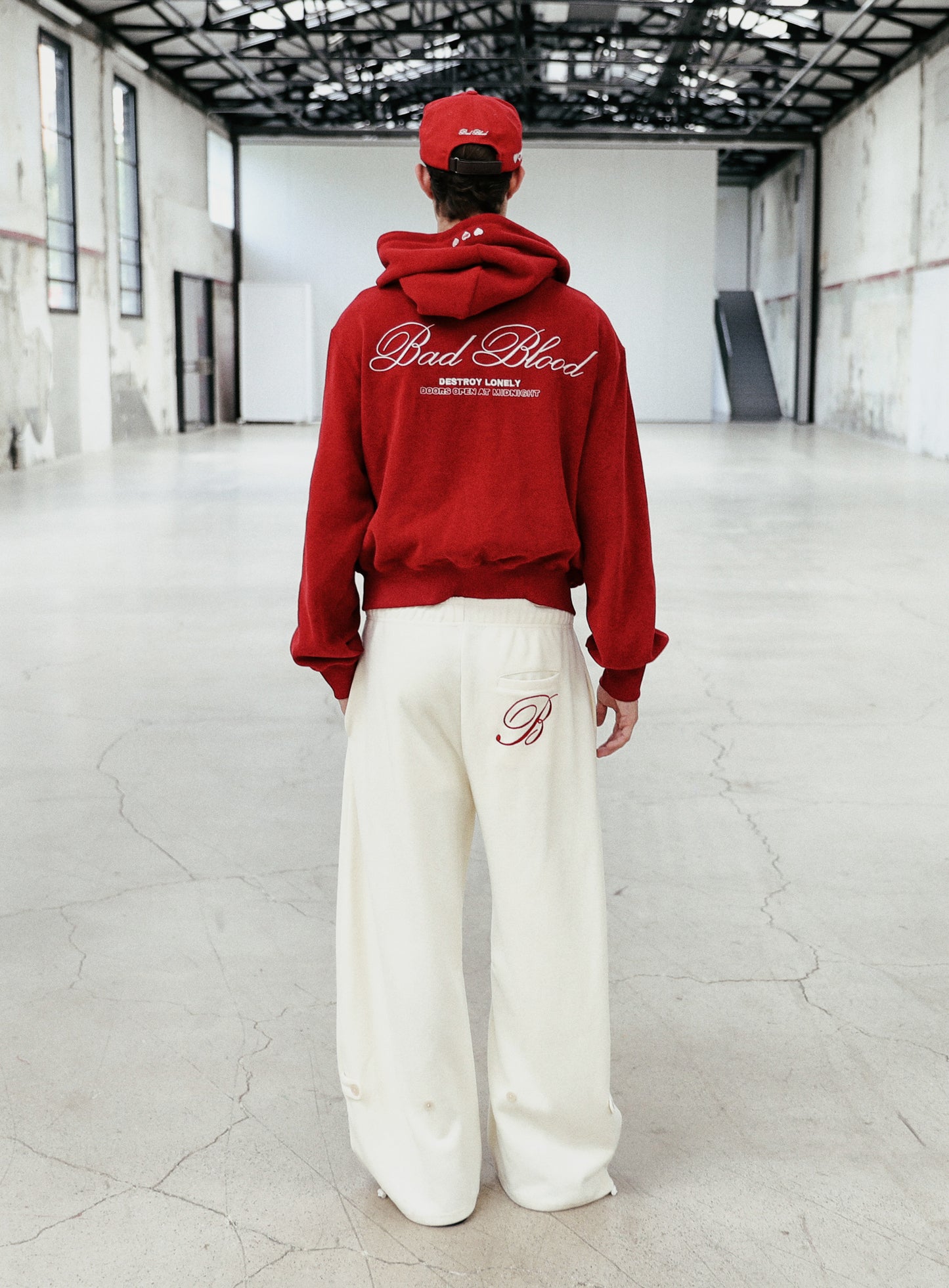Classic Logo Hooded Zip-Up - Red