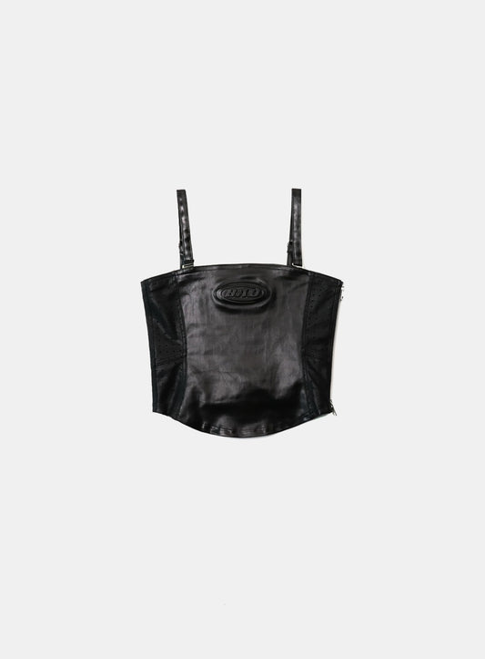 [Pre-Order] Squad Bustier - Coated Black
