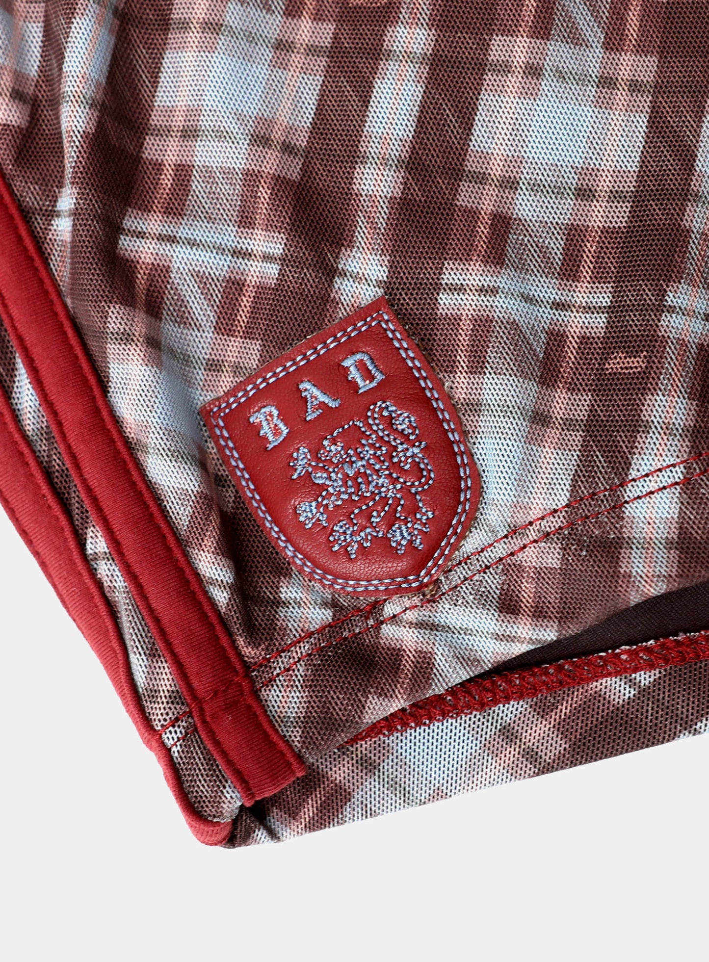 [AQUA] Vintage Club Boy Shorts - Checked Red