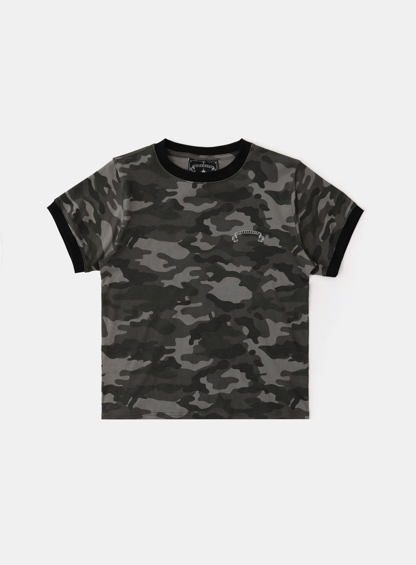 Cosmo Reflective Ringer T-Shirt - Black Camo