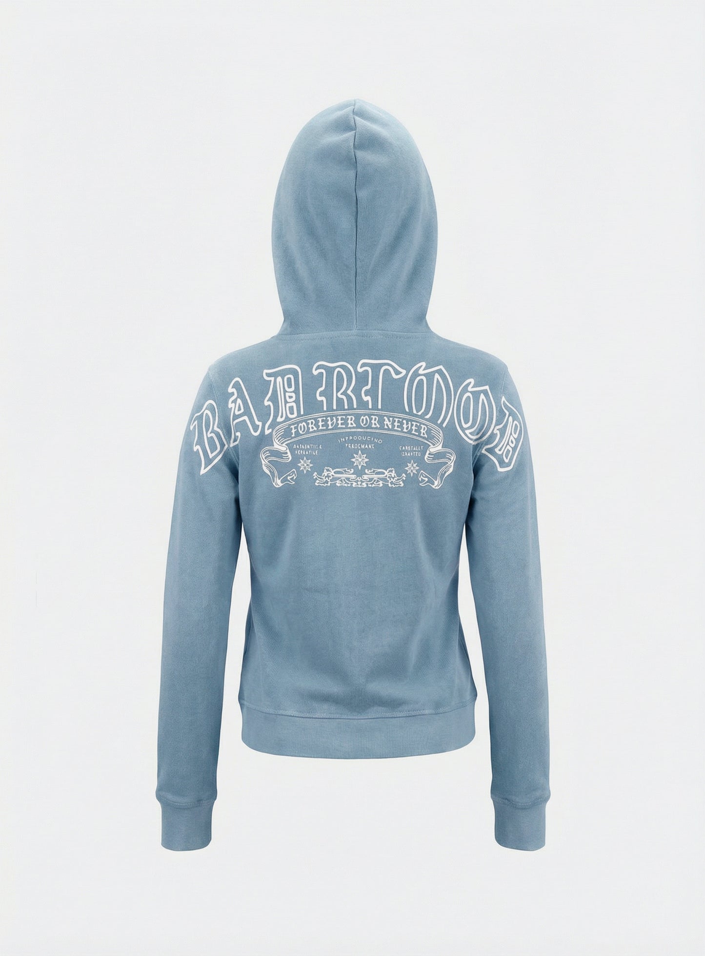 [w-hde26-020] Mystic Capsule Slim-Fit Zip-Up Hoodie - Sky Blue