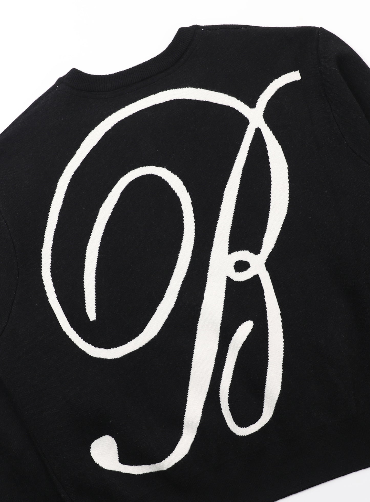 Classic Big Logo Crewneck Sweater - Black