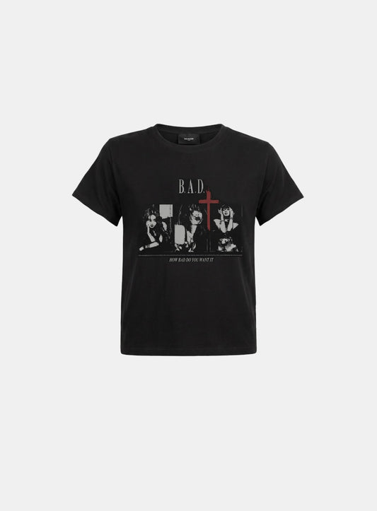 [w-tee26-133] B.A.D. Trinity Girls Short Sleeve T-Shirt - Black