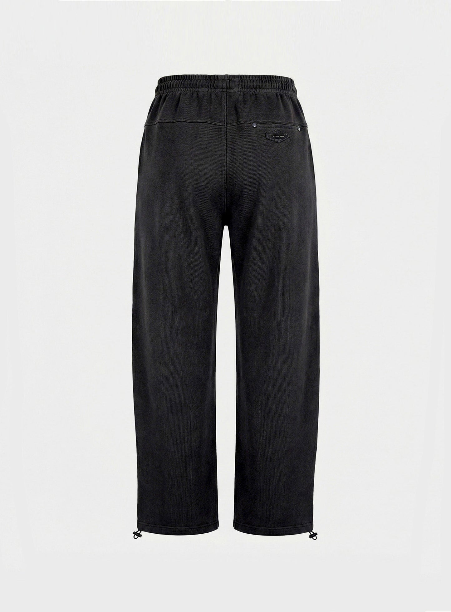 [w-pts26-036] BS Soft Terry Baggy Joggers - Black