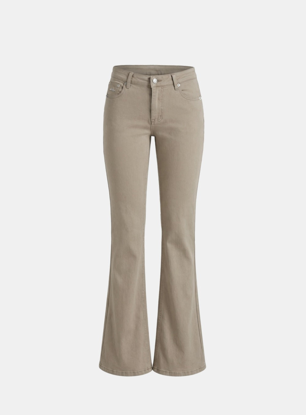 [w-pts26-073] 702 Low-Rise Bootcut Pants - Beige