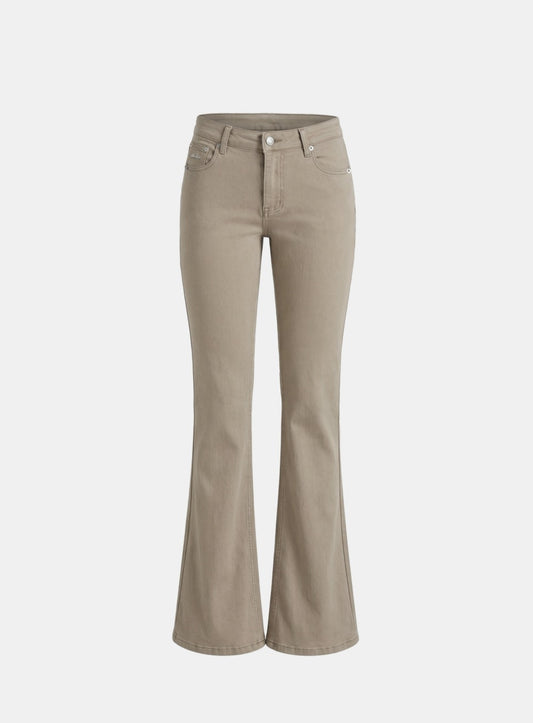 [w-pts26-073] 702 Low-Rise Bootcut Pants - Beige