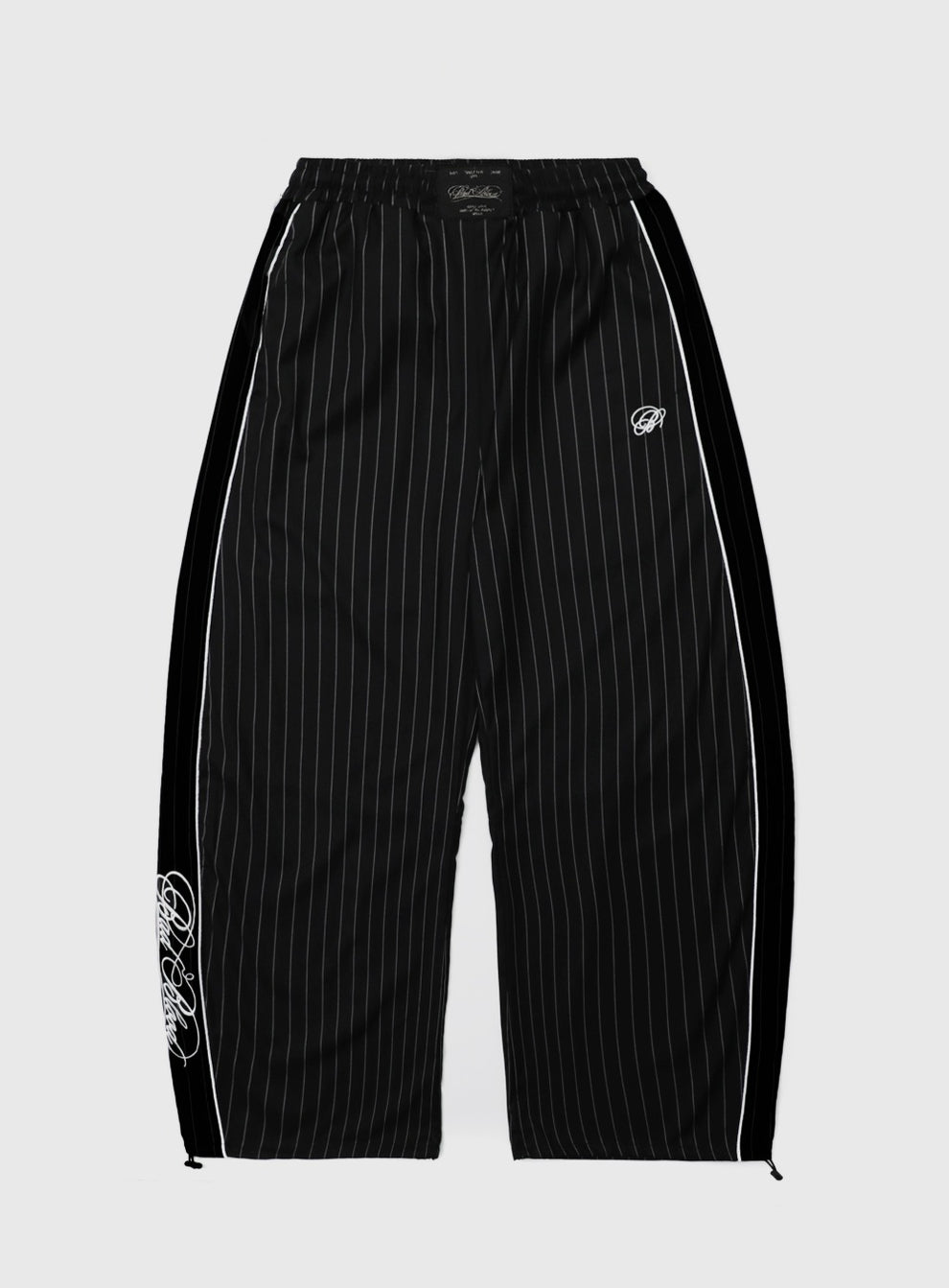 NUMB PINSTRIPED PACKABLE PANTS / BLACK