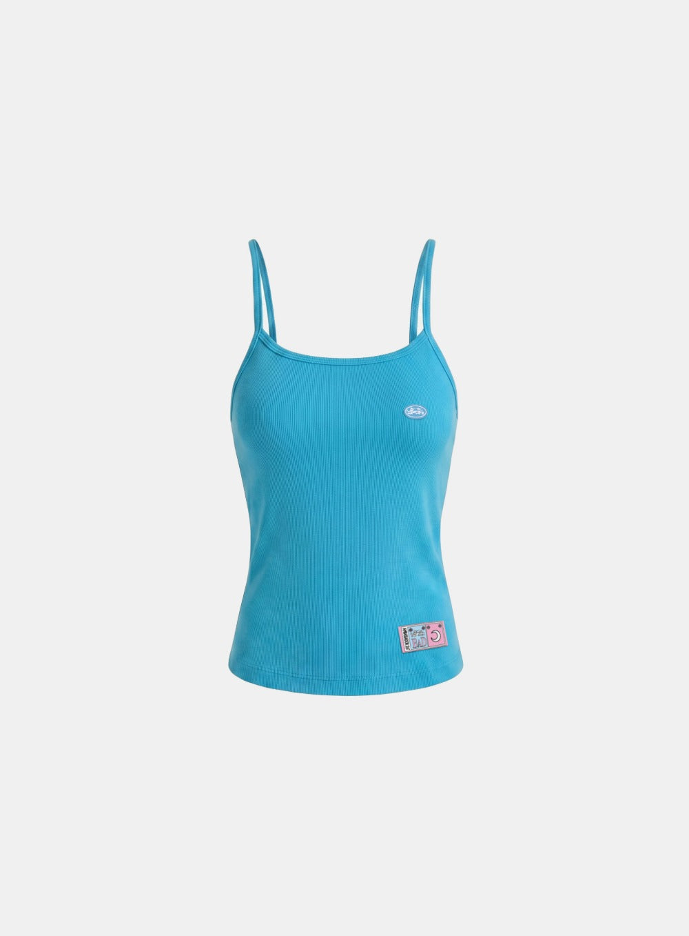 [w-tnk26-066] Ambassador 26 Cotton Lip Camisole Tank - Blue