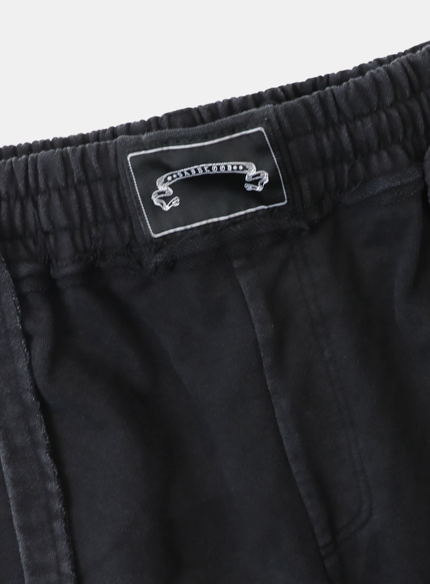 [w-pts25-095] Low Edge Convex Jogger - Washed Black