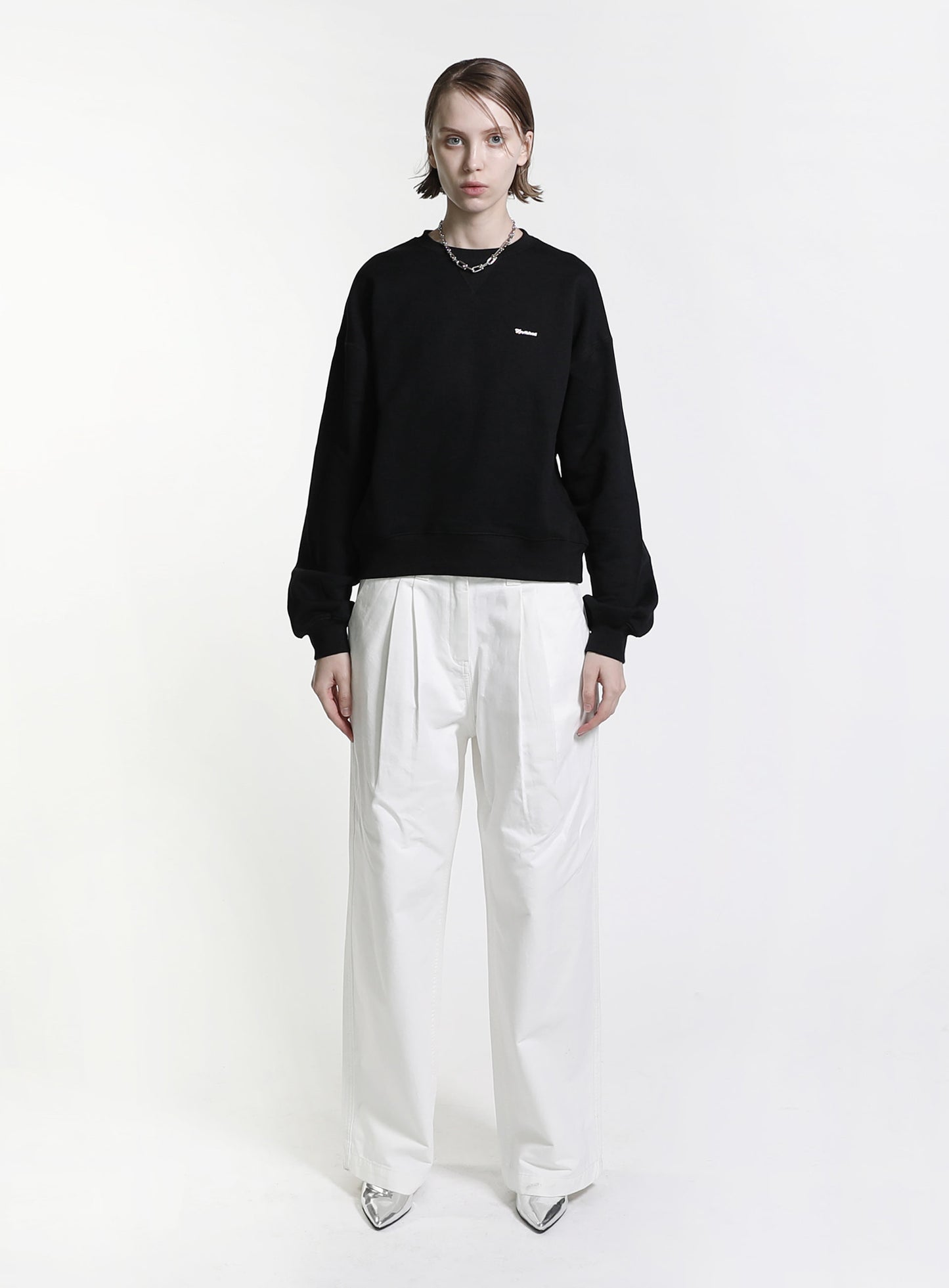 Minimal Logo Heavyweight Sweatshirt - Black