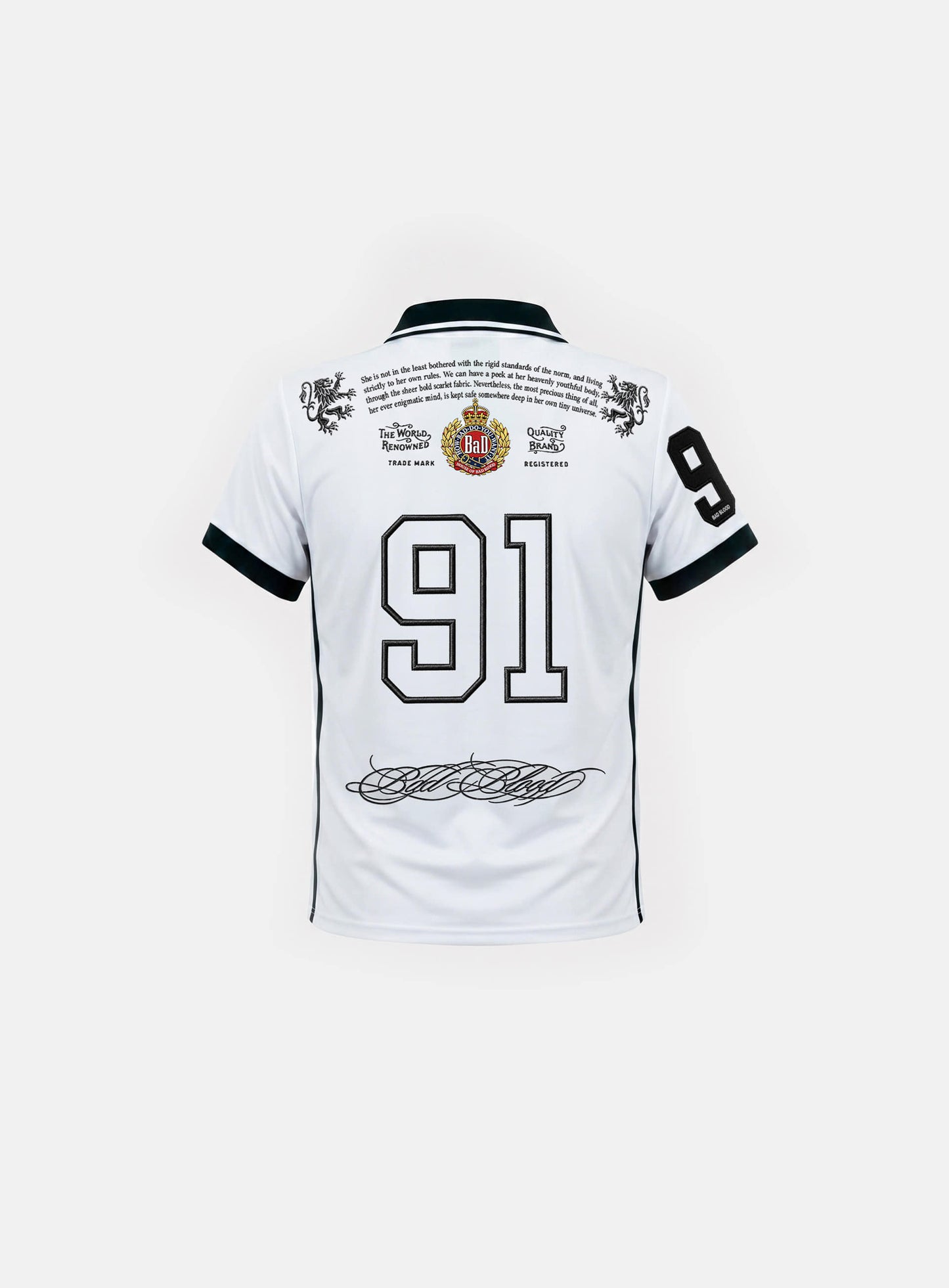 [w-tee26-201] Dark Classic 2 Heritage Polo - White