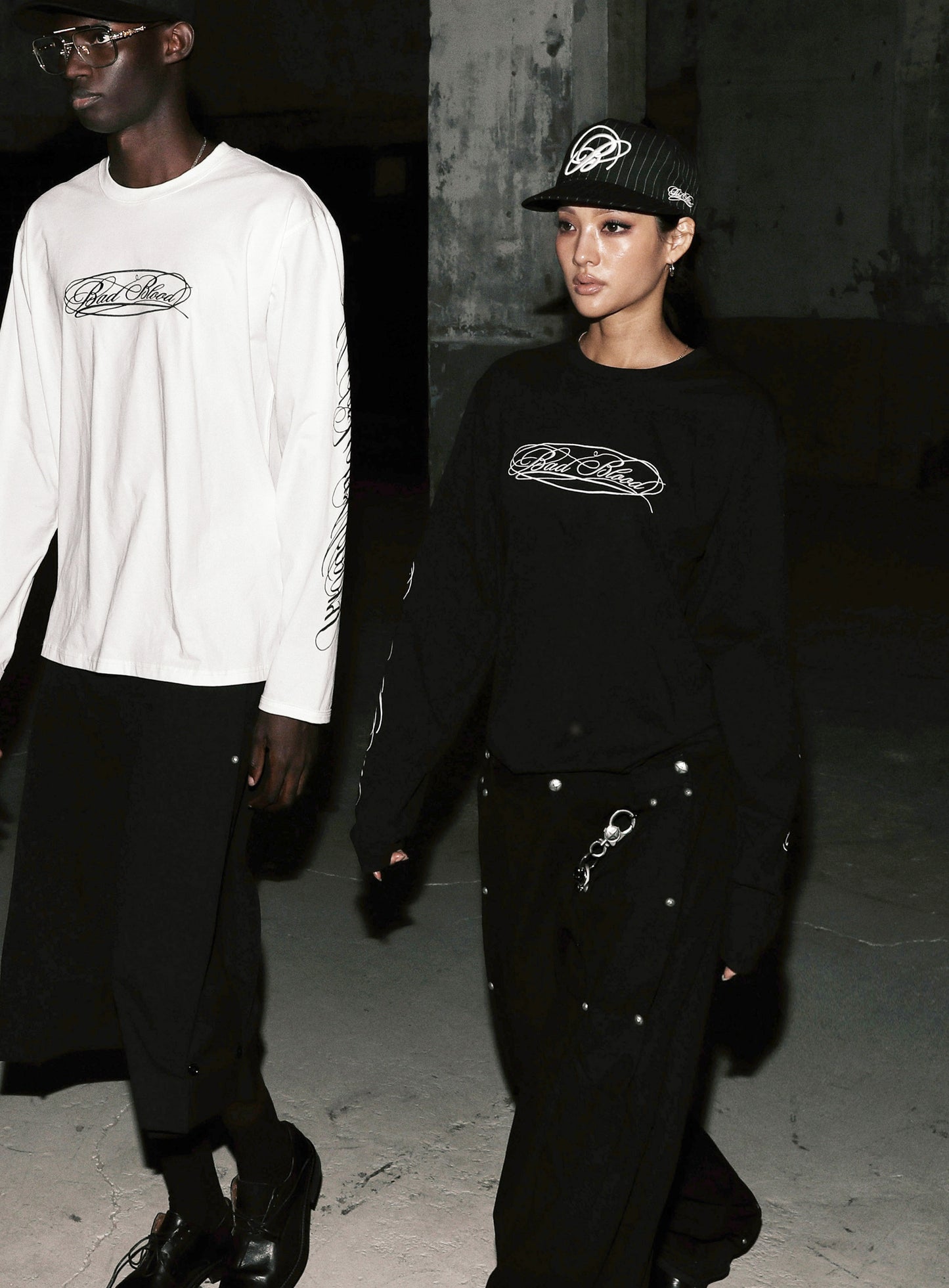 Dark Classic MYM Long Sleeve - White