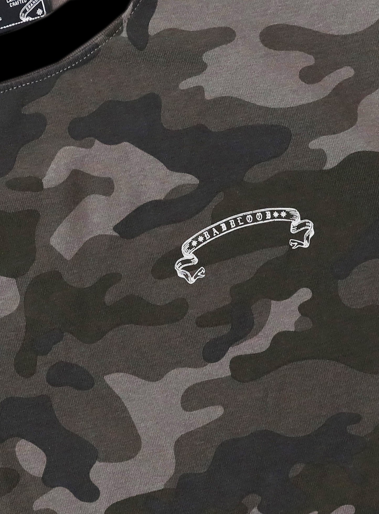 Cosmo Reflective Ringer T-Shirt - Black Camo