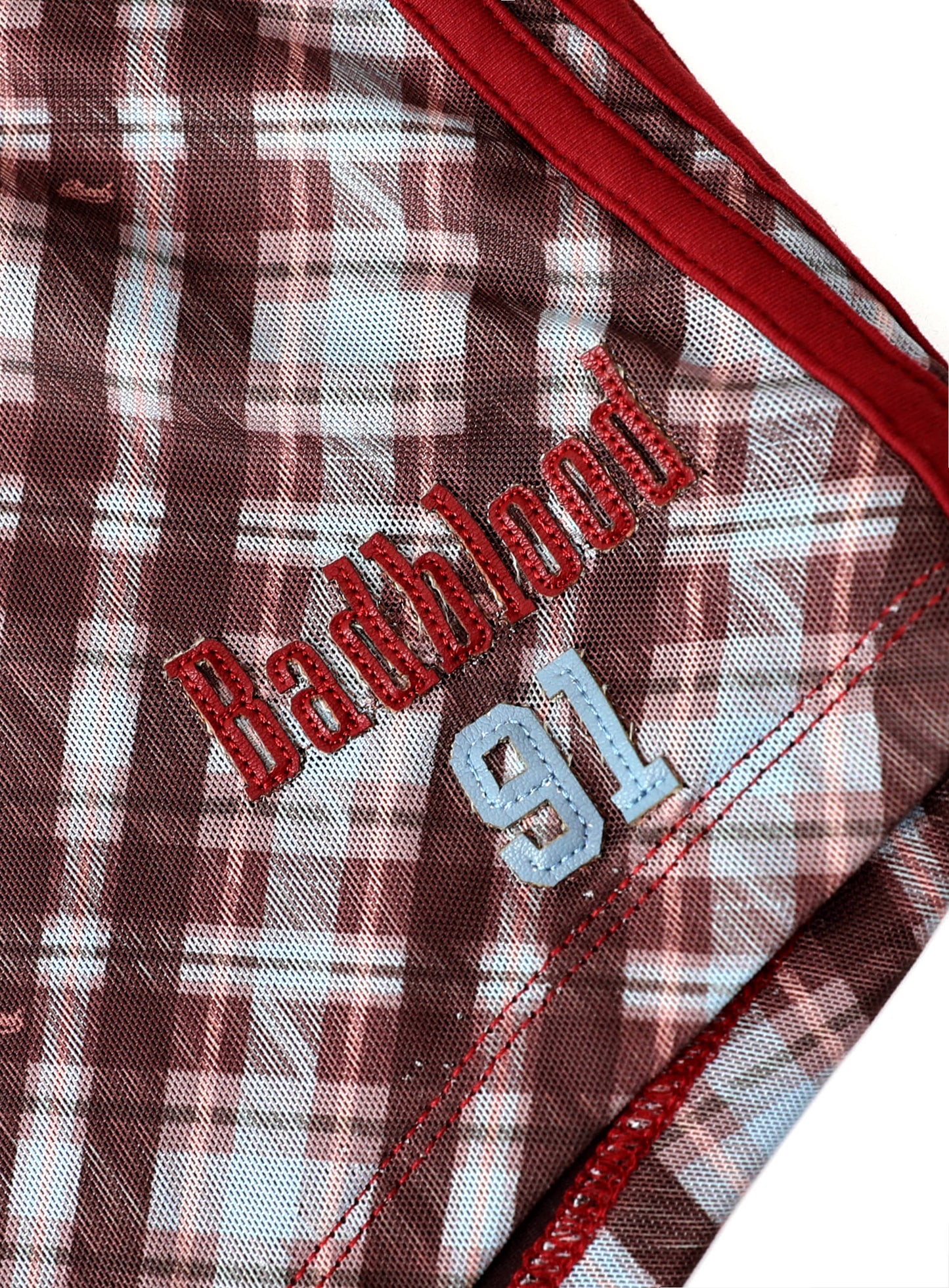 [AQUA] Vintage Club Boy Shorts - Checked Red