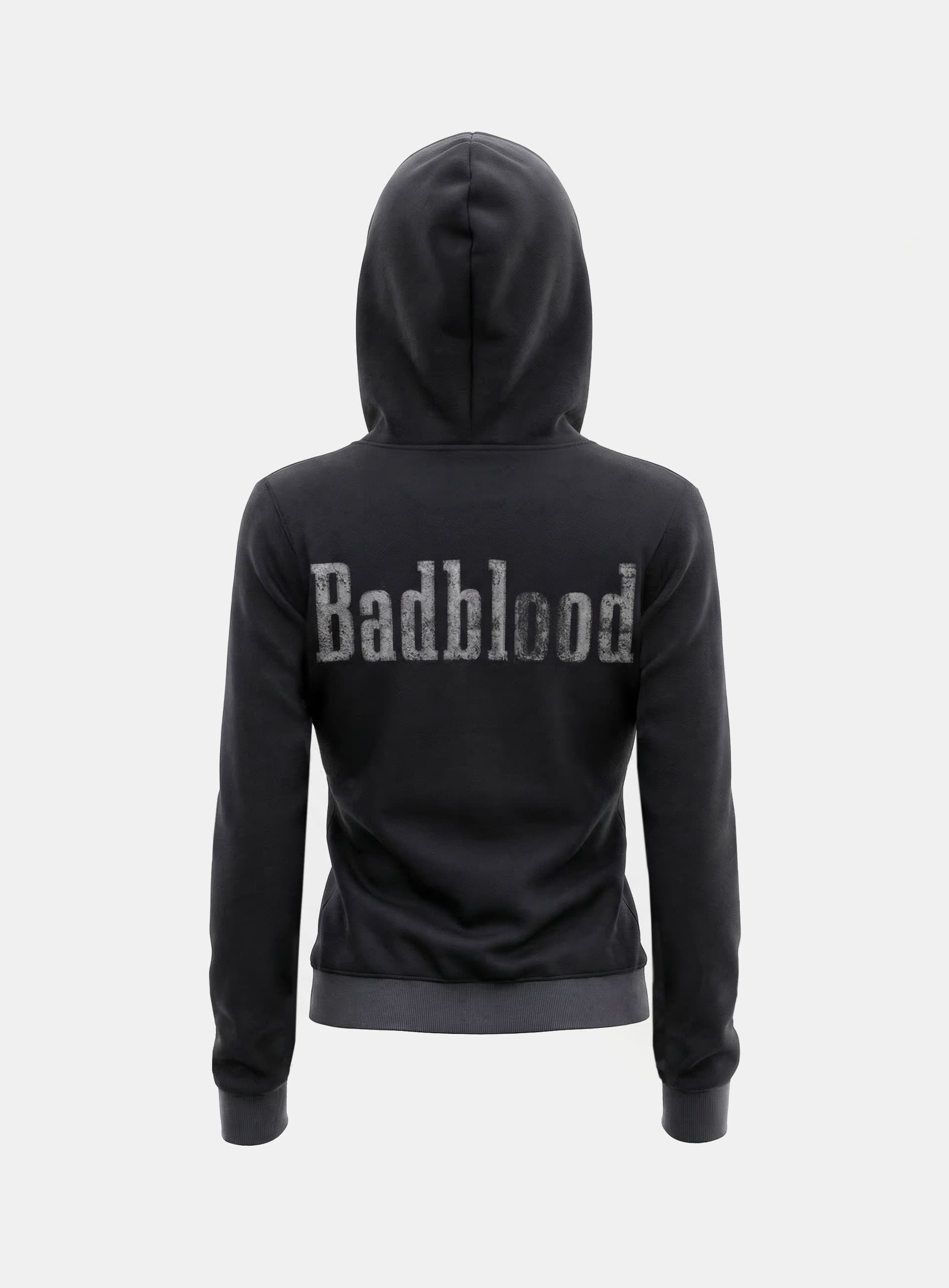 Sun Faded 2 Hooded Zip-Up - Black – BADBLOOD TAIWAN