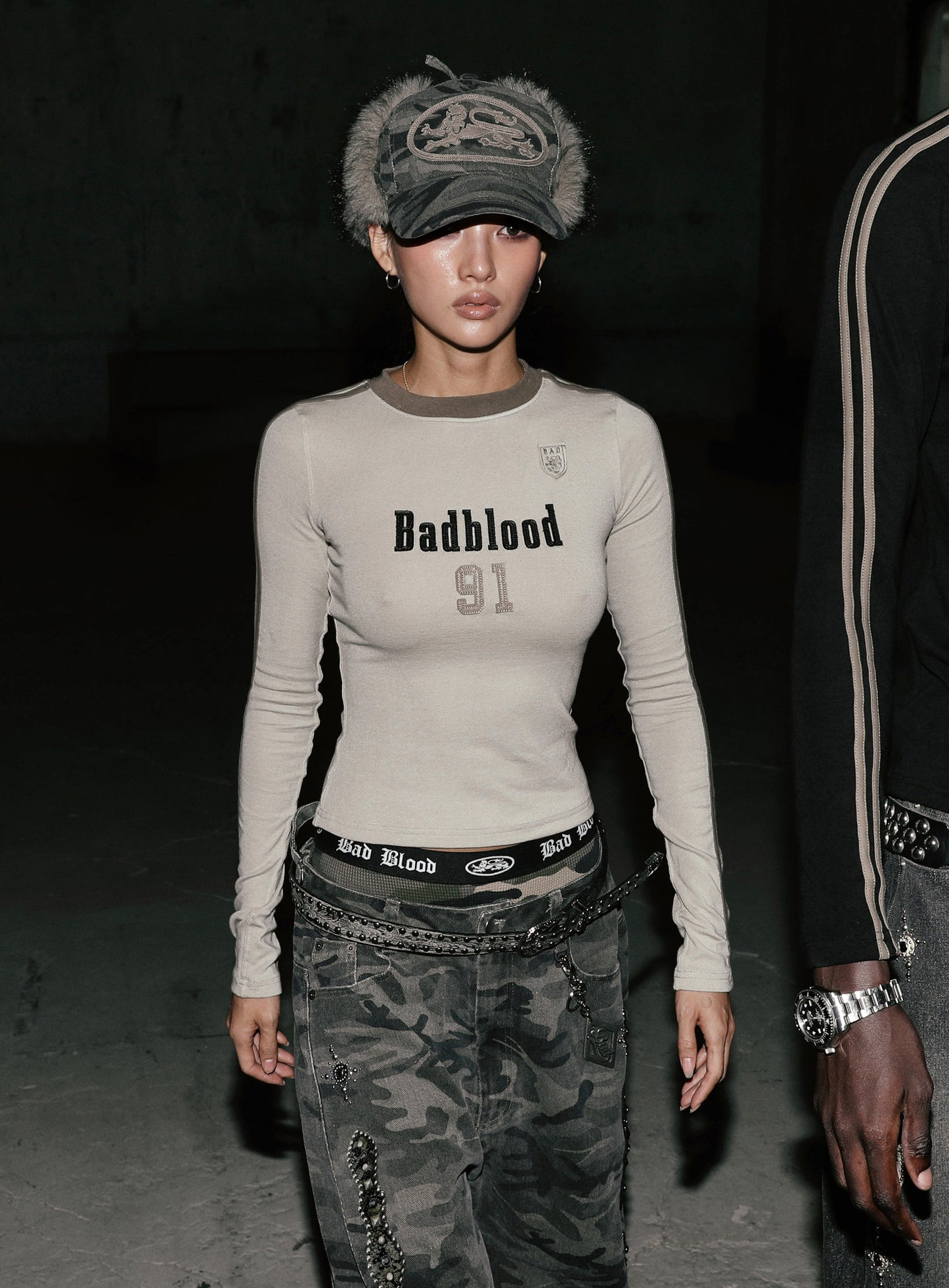 Vintage Club Jersey Ringer Long Sleeve - Tan