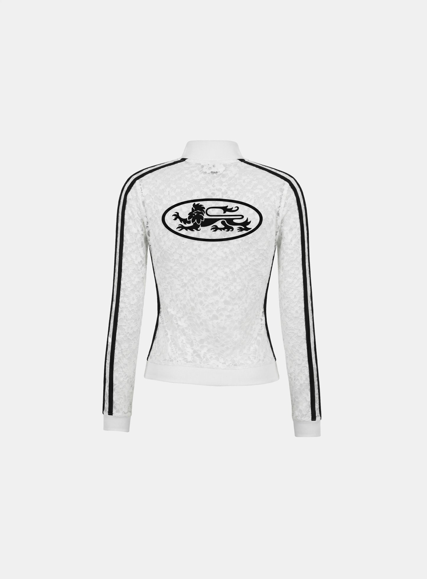[w-jkt26-063] Mystic lace Track Zip-Up - White